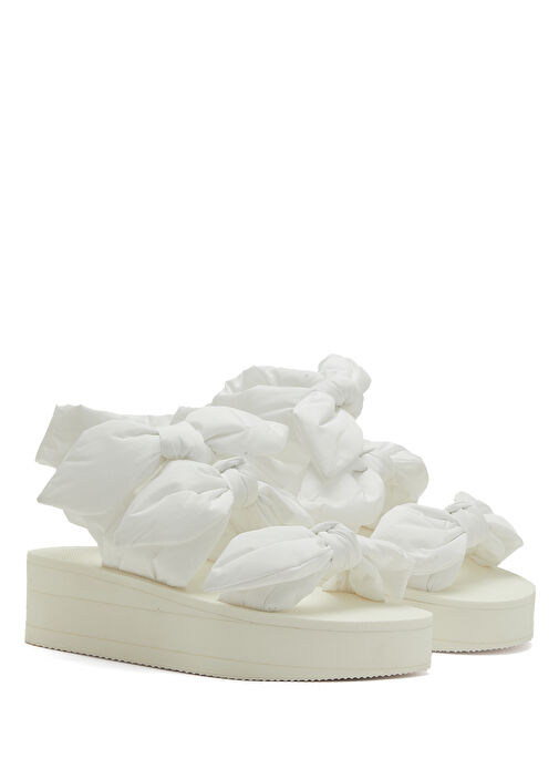 Beyaz Kadın Sandalet - Görsel 3