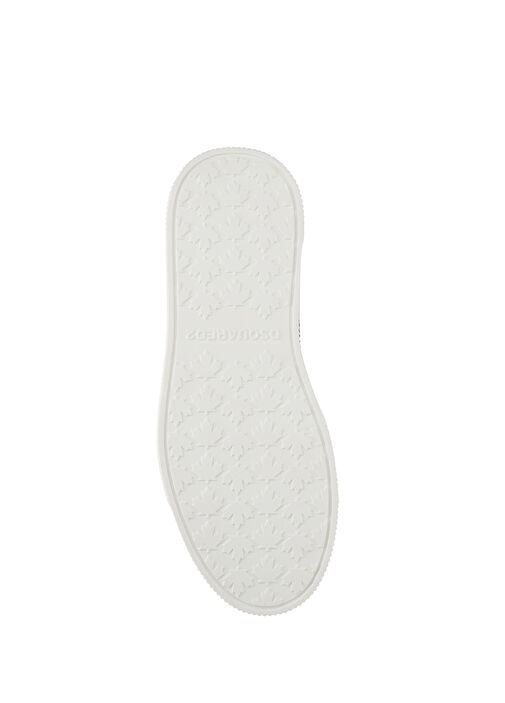 Beyaz Siyah Erkek Deri Sneaker - Görsel 6