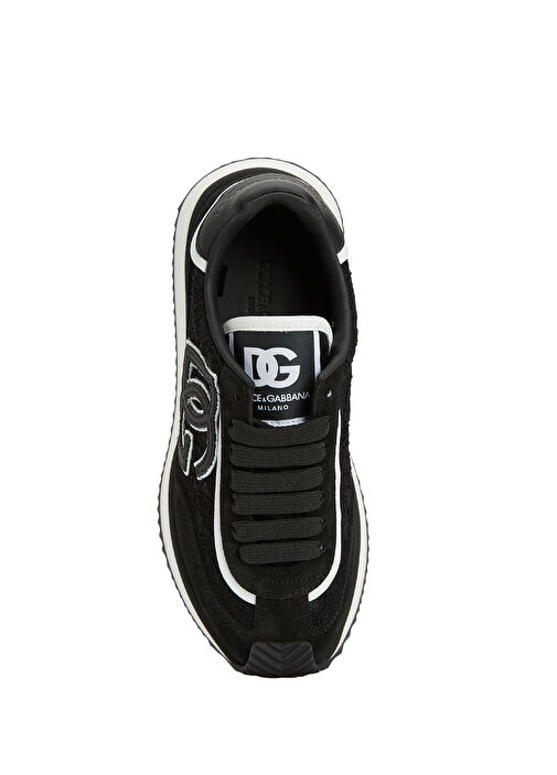 Siyah Kadın Deri Sneaker - Görsel 5