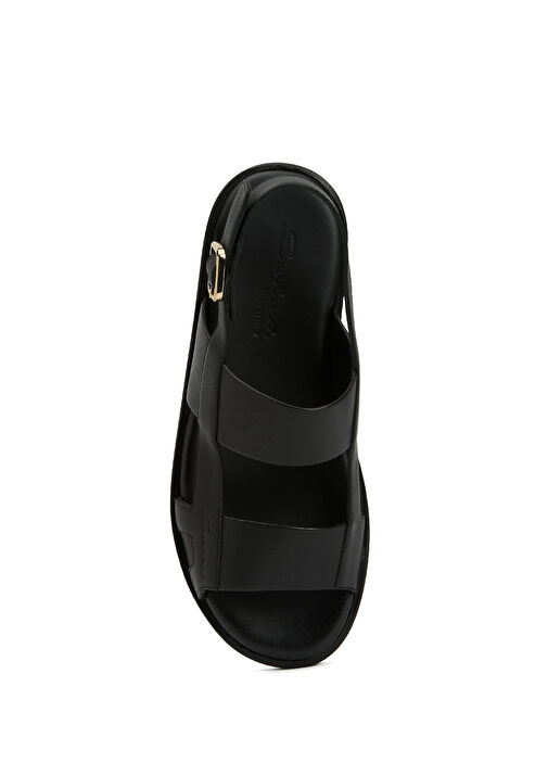 Elisio Siyah Erkek Deri Sandalet - Görsel 5