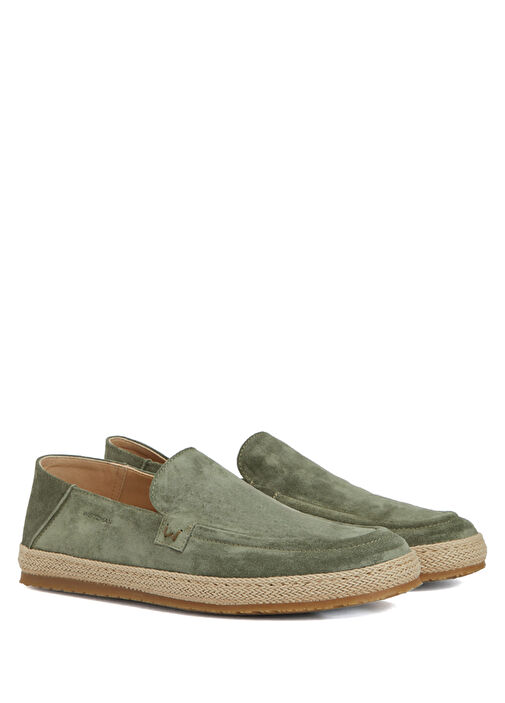 Bala Yeşil Erkek Süet Loafer - Görsel 3