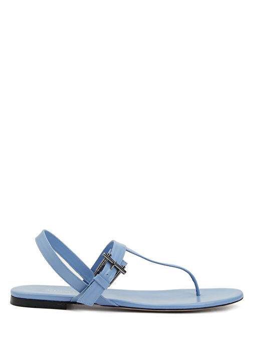 Mavi Kadın Deri Sandalet - Görsel 2