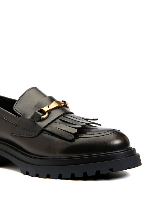 Divarese Divarese Bronz Kadın Deri Loafer Beymen'de! Bronz - 6. görsel