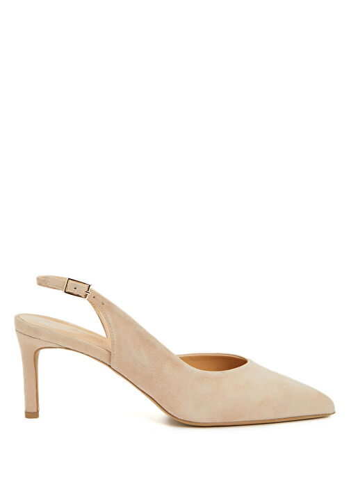 Vizon Kadın Süet Topuklu Ayakkabı - Görsel 2