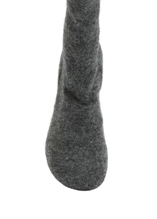Antrasit Kadın Yün Bot - Görsel 5