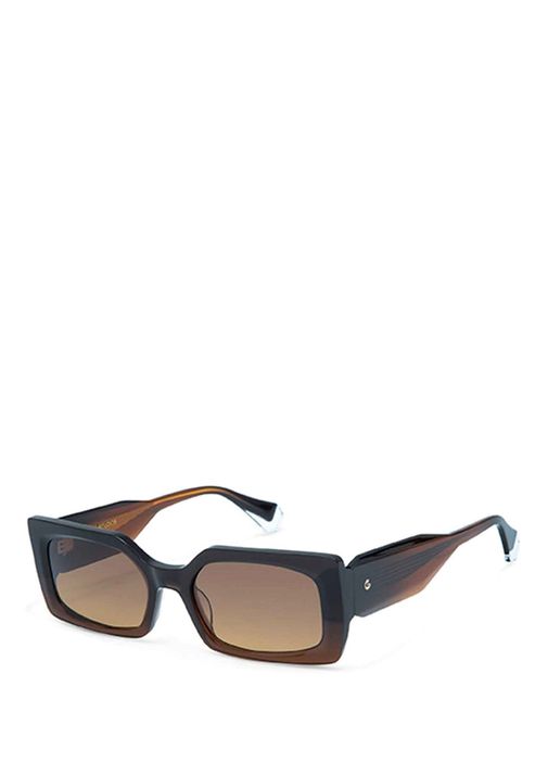 Gigi Studios Sunglasses VELA GS1001/09S Brown Rectangle w/ Brown Gradient Lenses Gigi Studios - Vela GS1001 09S Brown Acetate Women main image 3