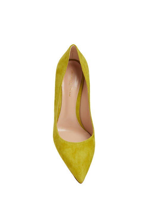 Gianvito Yeşil Süet Stiletto - Görsel 5