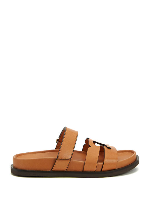 Ines Sport Taba Kadın Deri Terlik - Görsel 2