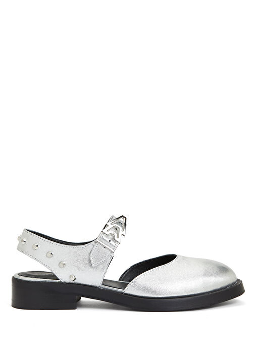 Mary Jane Silver Kadın Deri Ayakkabı - Görsel 2