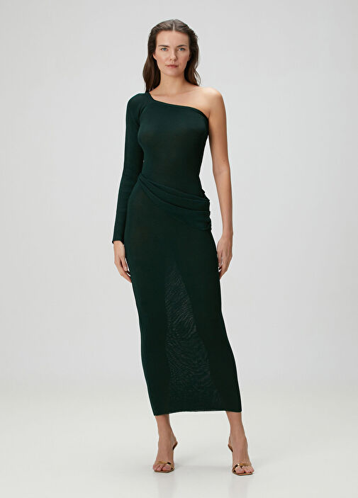 Baobab - Kairi Dark Green Midi Cocktail Dress