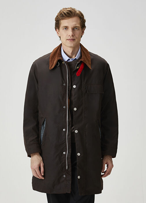 Barbour ダークブラウンジャケット S Paul Smith x Barbour - Kahverengi Ceket - Kahverengi