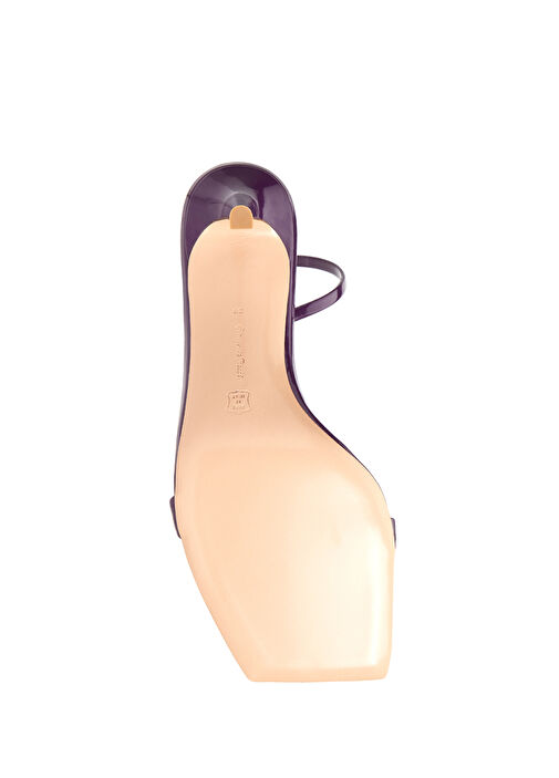 Ribbon Mor Kadın Deri Sandalet - Görsel 6