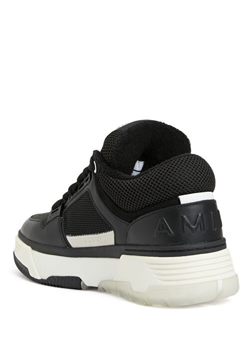 MA-1 Siyah Erkek Deri Sneaker - Görsel 4