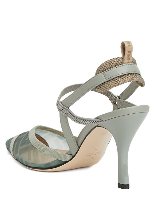 Yeşil Topuklu Ayakkabı - Görsel 4