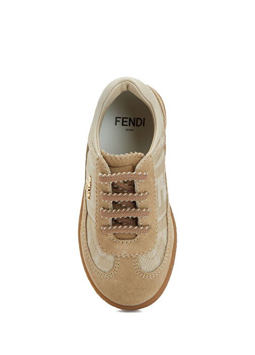 Fendi Fendi Krem Erkek Çocuk Süet Sneaker | Beymen Krem - 5. görsel