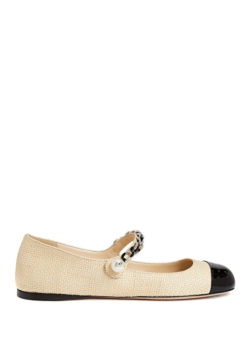 Naturel Zincir Detaylı Kadın Babet - Görsel 2