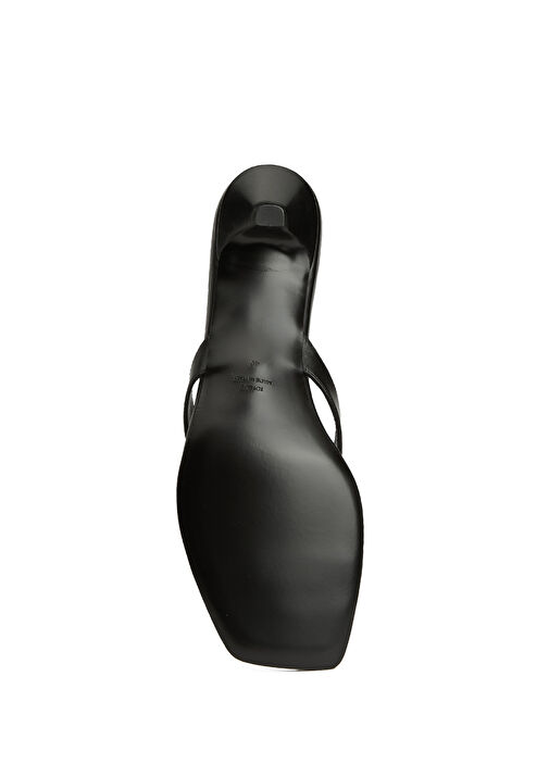 Siyah Kadın Deri Terlik - Görsel 6