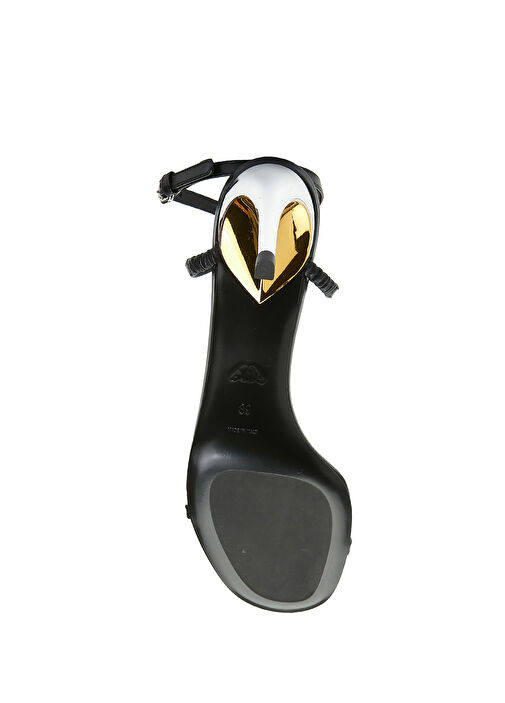 Armadillo Siyah Kadın Deri Sandalet - Görsel 6