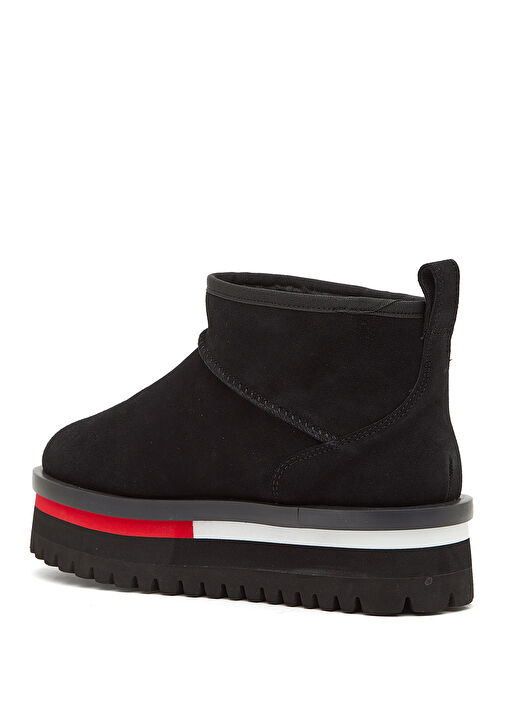 Siyah Kadın Süet Kar Botu - Görsel 4