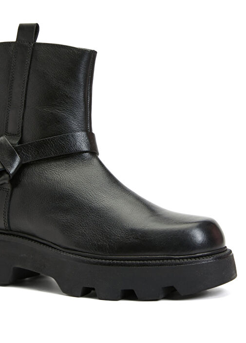 Siyah Kadın Deri Bot - Görsel 7