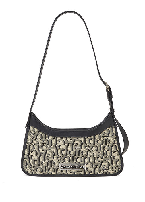 [AcneStudios]★MONOGRAM PLATT MINI SHOULDER BAG★Beige/black Platt Mini Shoulder Bag in Dark Beige