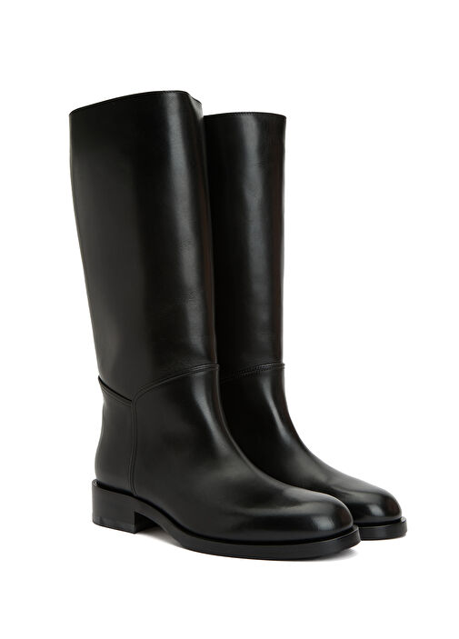 Siyah Kadın Deri Çizme - Görsel 3