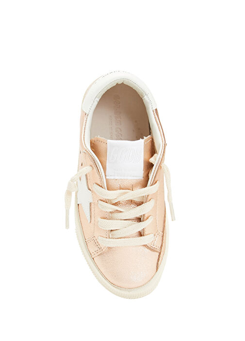 May Beyaz Unisex Çocuk Deri Sneaker - Görsel 5