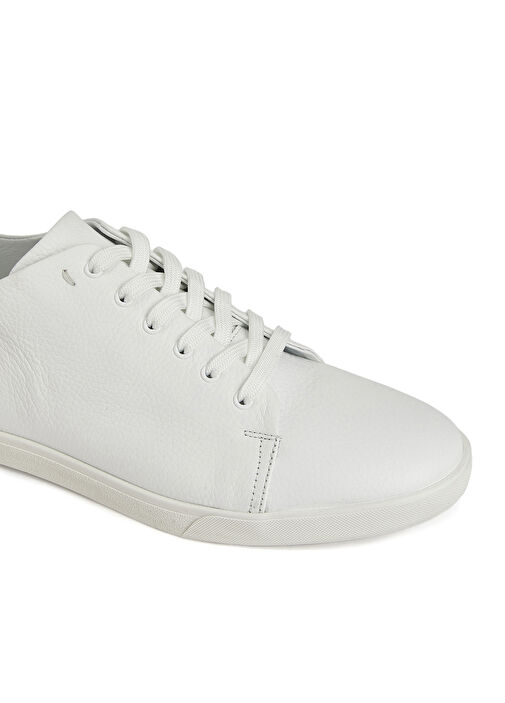 Beyaz Erkek Deri Sneaker - Görsel 13