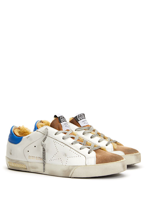 Superstar Mavi Beyaz Kadın Deri Sneaker - Görsel 3