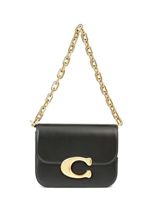 バッグ COACH handbag leather BLACK GOLD Coach Siyah Kadın Idol Siyah Kadın Deri Omuz Çantası 1532445 | Beymen