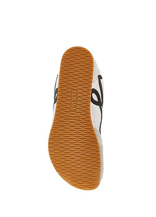 Flow Runner Siyah Beyaz Erkek Deri Sneaker - Görsel 6