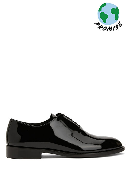 Siyah Deri Smokin Ayakkabısı - Görsel 2