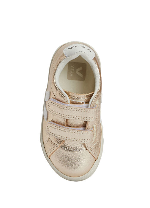 Esplar Turuncu Beyaz Unisex Çocuk Deri Sneaker - Görsel 5