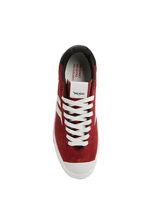 Kırmızı Beyaz Erkek Süet Sneaker - Görsel 5