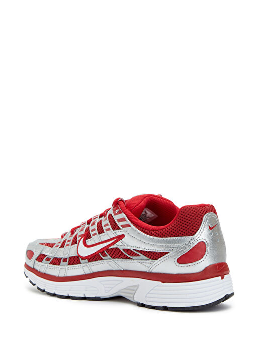 P-6000 Kırmızı Gri Kadın Sneaker - Görsel 4