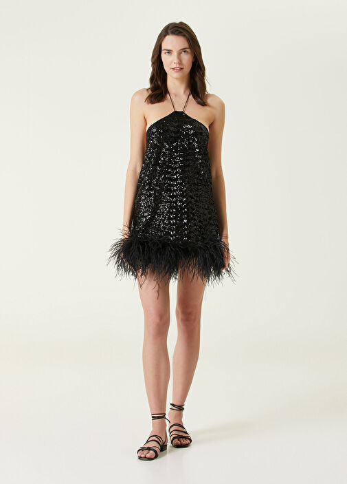 ruffles and roses mini dress black Chloanna Black Ruffle Mini Dress - 6