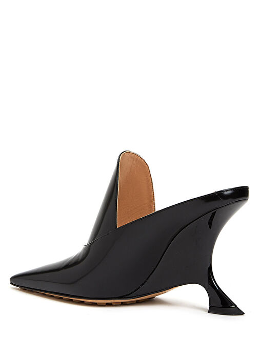 Rocket Siyah Kadın Deri Terlik - Görsel 4