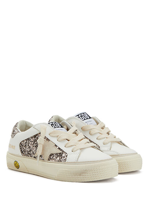 May Beyaz Payetli Unisex Çocuk Sneaker - Görsel 3