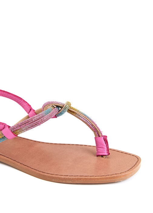 Taba Kadın Deri Sandalet - Görsel 13