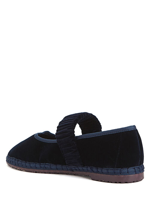 Mafalda Lacivert Kadife Babet - Görsel 4