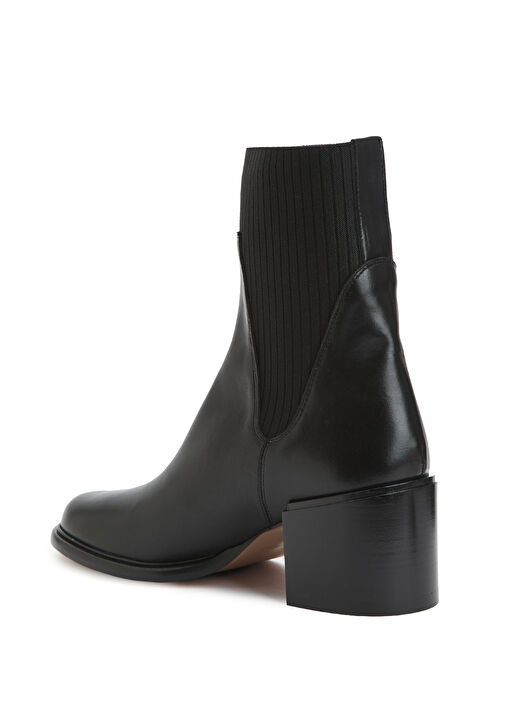 Quinn Siyah Kadın Deri Bot - Görsel 4