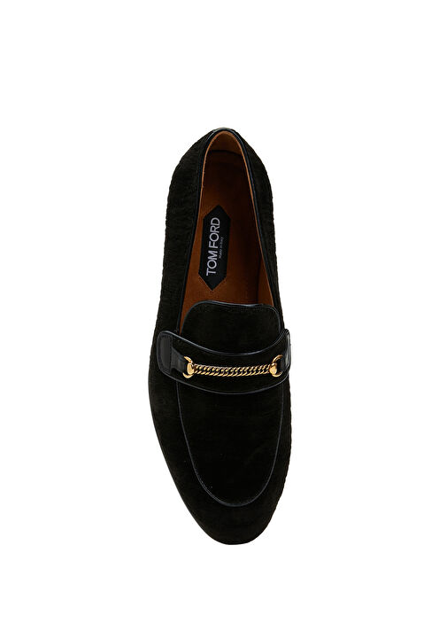 Siyah Erkek Keten Loafer - Görsel 5