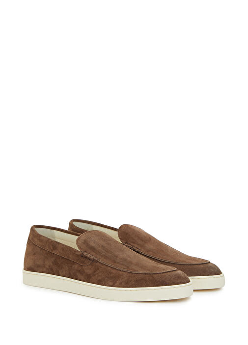 Brunello Cucinelli Kahverengi Brunello Cucinelli Süet Erkek Loafer