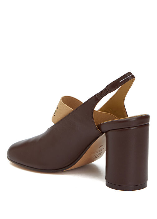 Anatomic Numeric Kahverengi Deri Topuklu Ayakkabı - Görsel 4