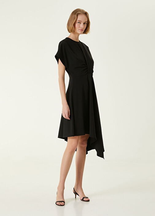 princess polly baby blue dress Asymmetrical Button Mini Dress: Natural Luxe Knit main image 1