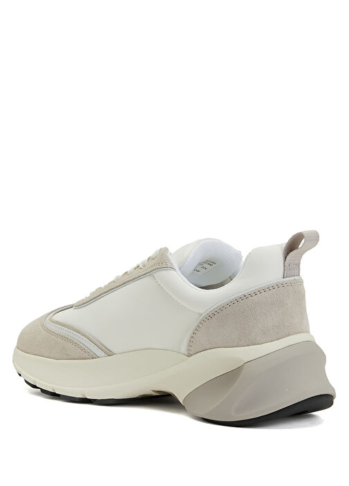 Good Luck Beyaz Ekru Kadın Deri Sneaker - Görsel 4