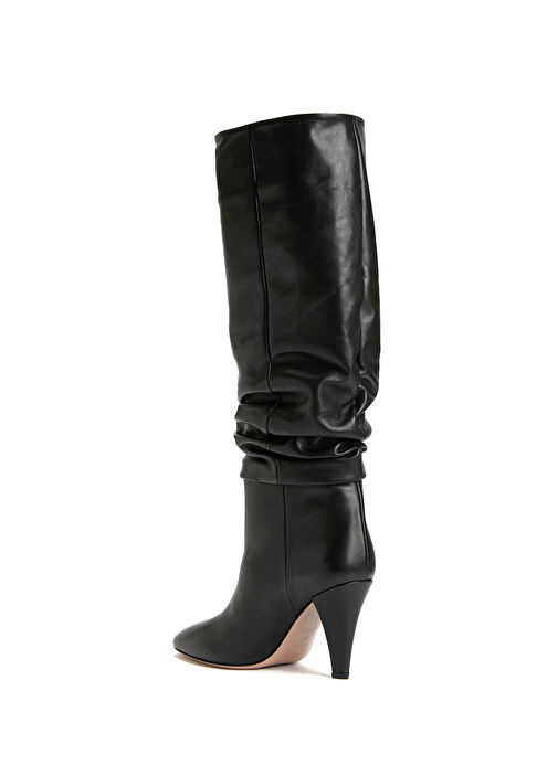 Siyah Kadın Deri Çizme - Görsel 4