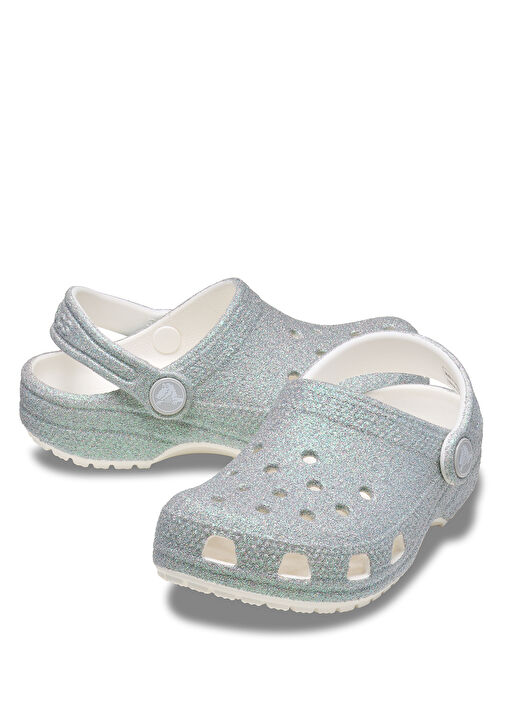 Classic Iridescent Beyaz Çocuk Terlik - Görsel 4