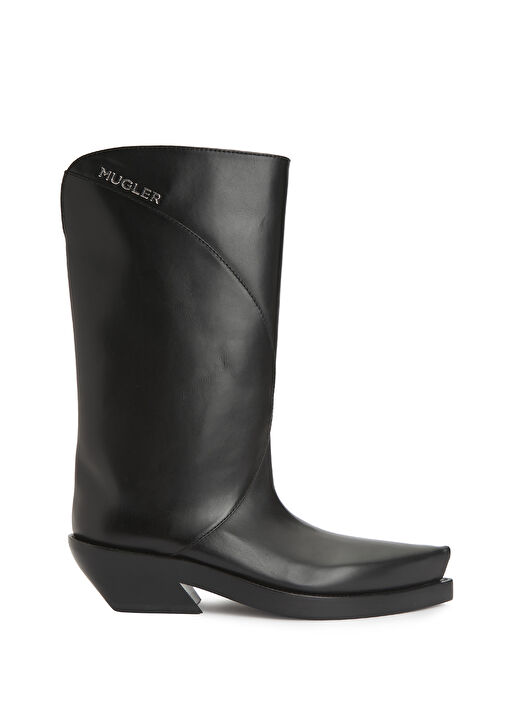 Santiag Siyah Kadın Deri Bot - Görsel 2