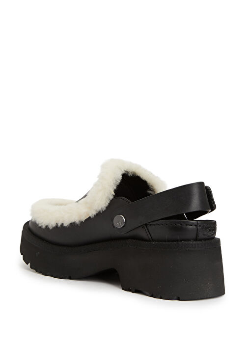 Esmee Siyah Kadın Deri Terlik - Görsel 4